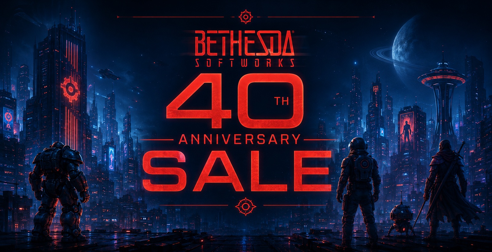 Bethesda 40th Anniversary Sale artwork
